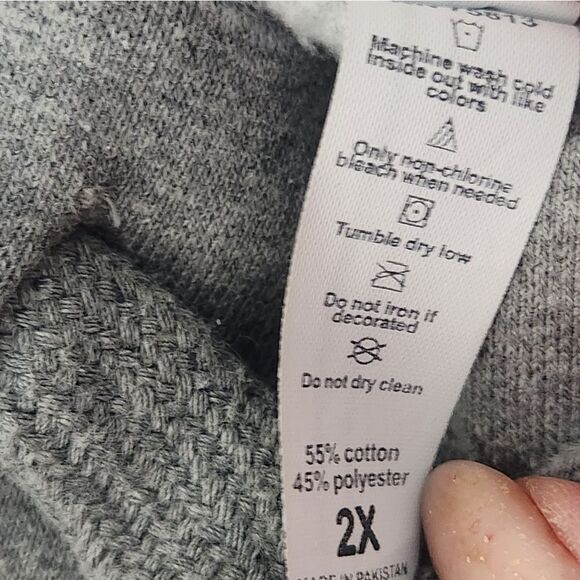 Cotton Heritage 2X Gray Heavy Fleece Pockets Courd Men’s Shorts - Picture 3 of 7